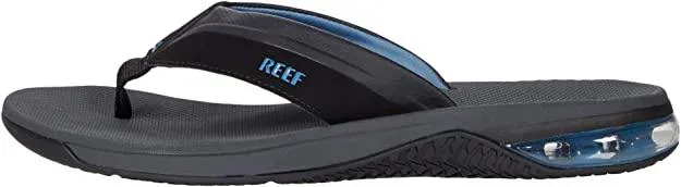 Reef Men's Anchor Gray Blue Flipflop Sandal