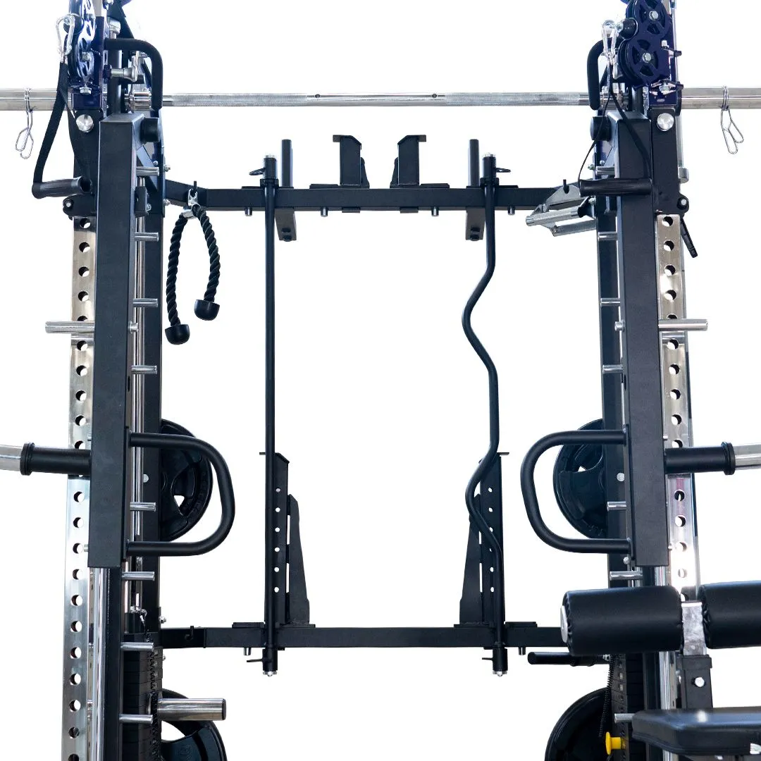 Reeplex Cx3 Multi Gym   Adjustable Bench   100kg Weight Plates   Barbell   Leg Press   Jammer Arms