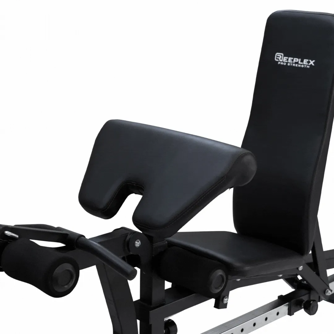 Reeplex Cx3 Multi Gym   Adjustable Bench   100kg Weight Plates   Barbell   Leg Press   Jammer Arms