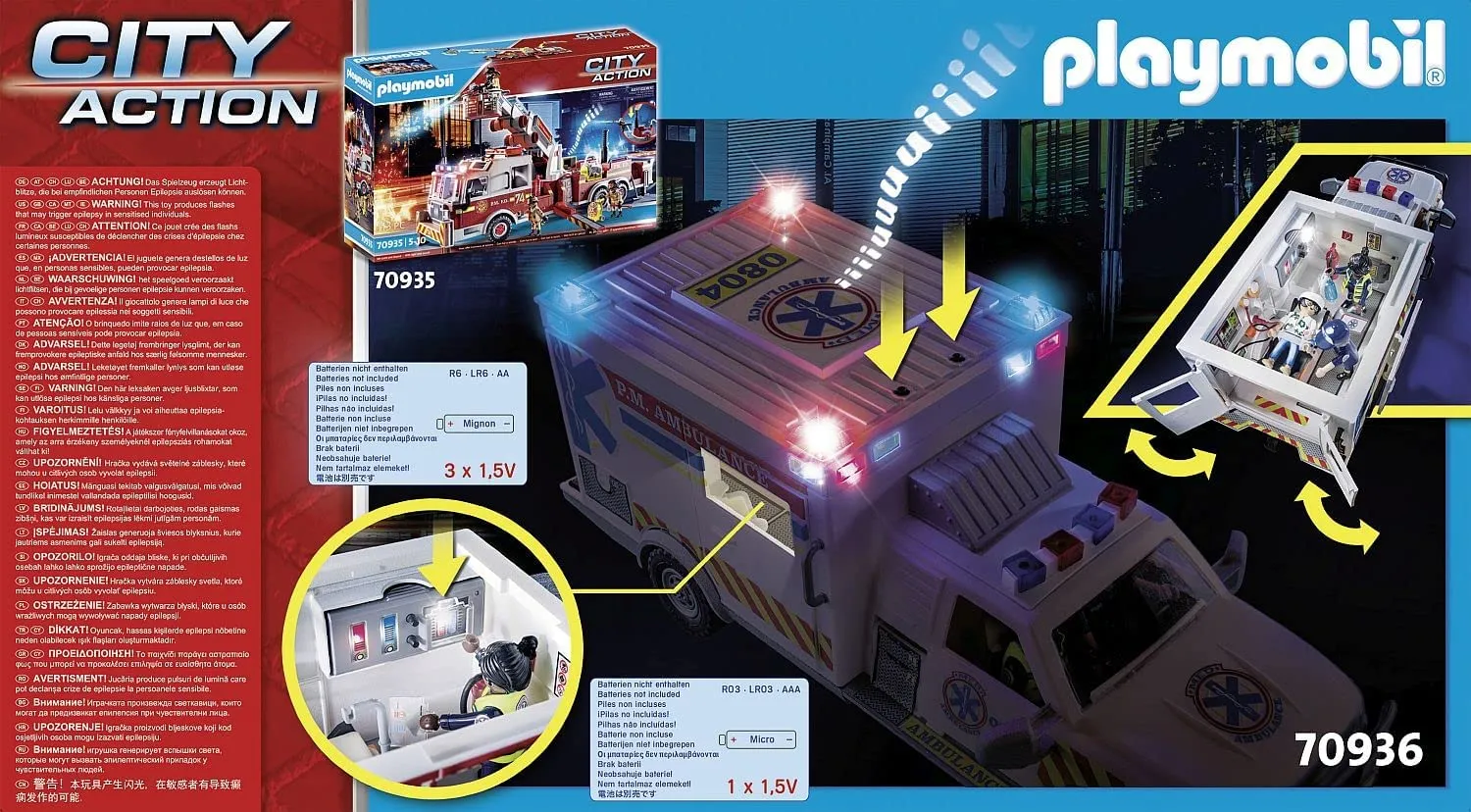 Rescue Vehicles: Ambulance with Lights and Sound