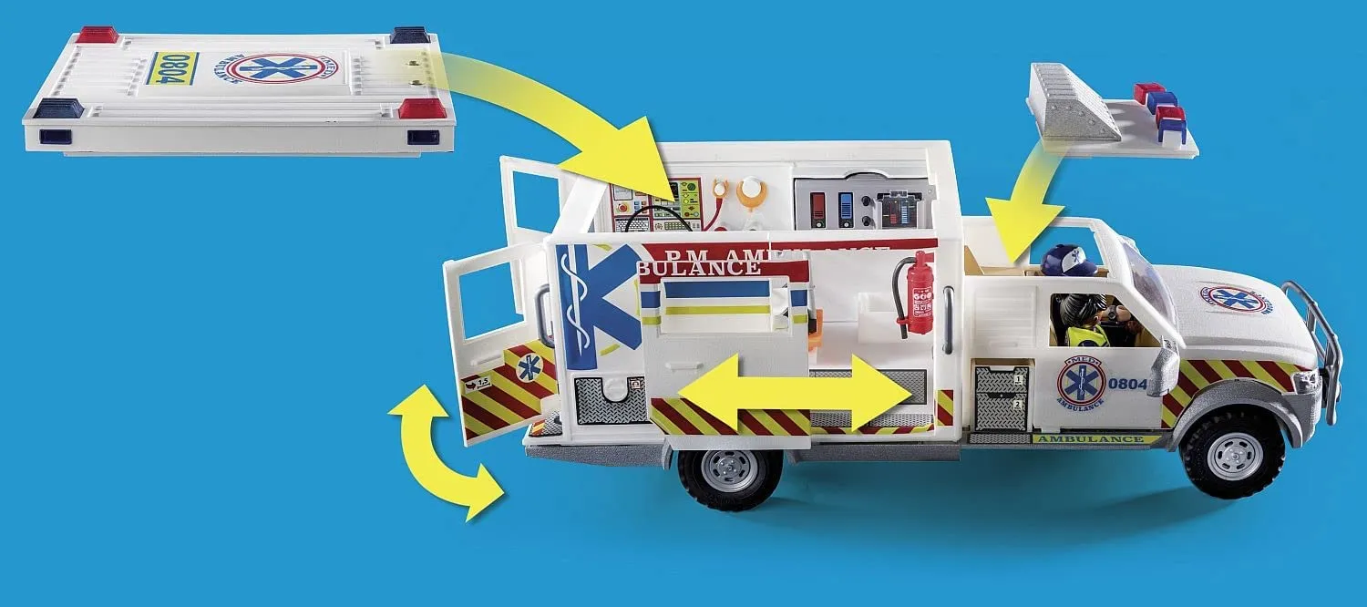 Rescue Vehicles: Ambulance with Lights and Sound