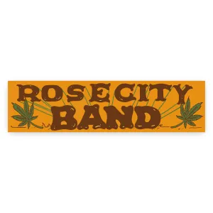 Rose City Band Bumper Sticker Orange