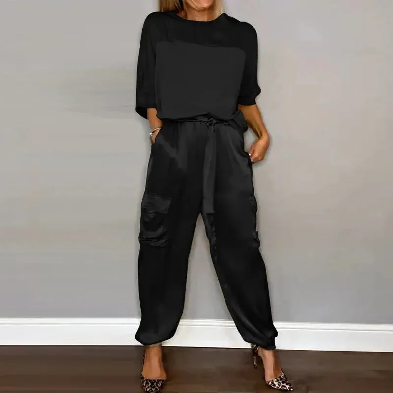 Rowy™ | Satin casual set