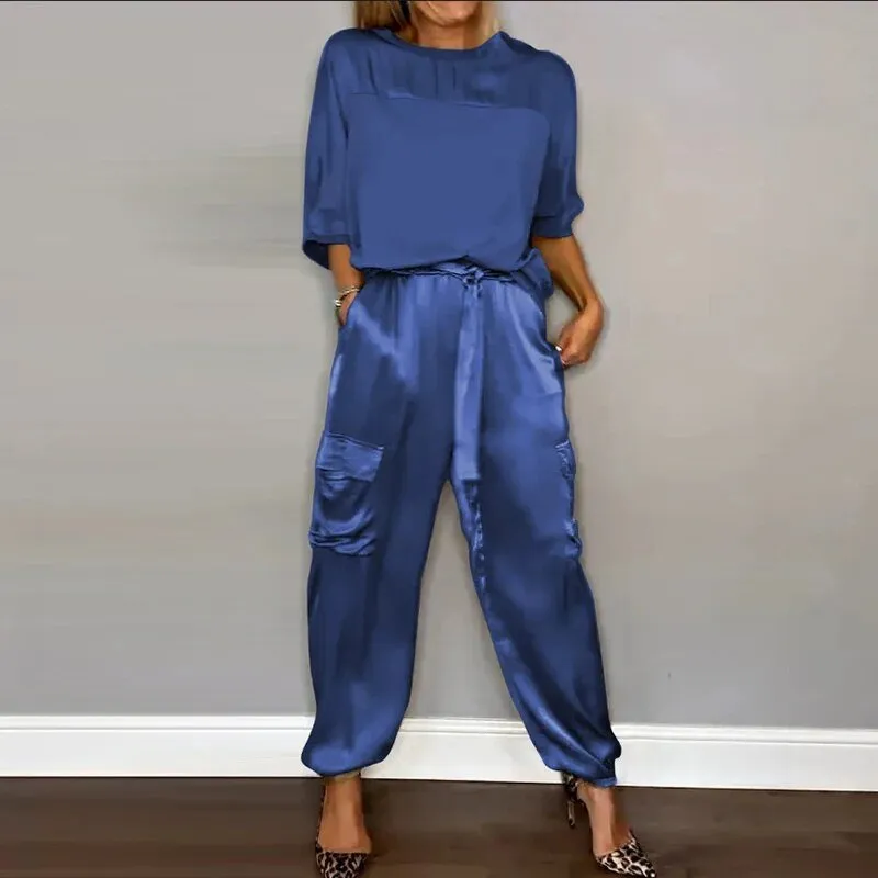 Rowy™ | Satin casual set