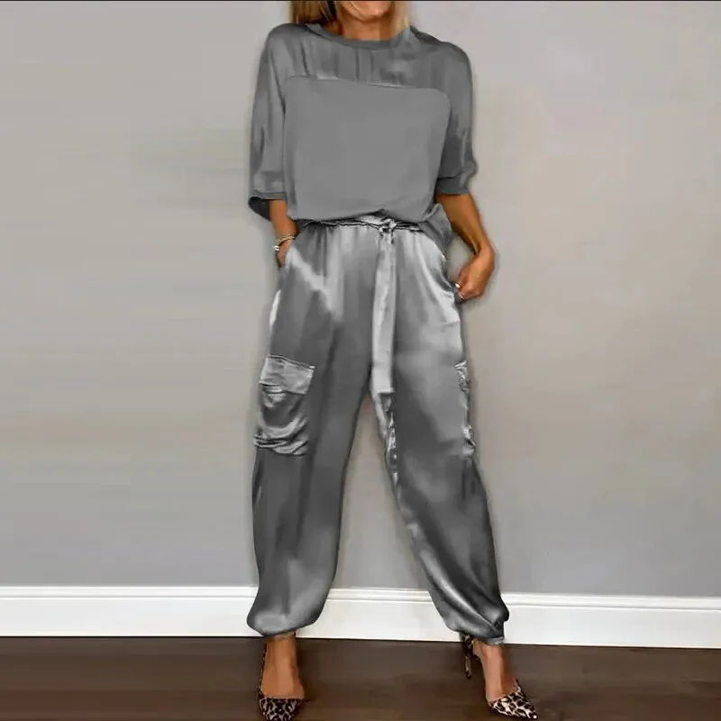 Rowy™ | Satin casual set