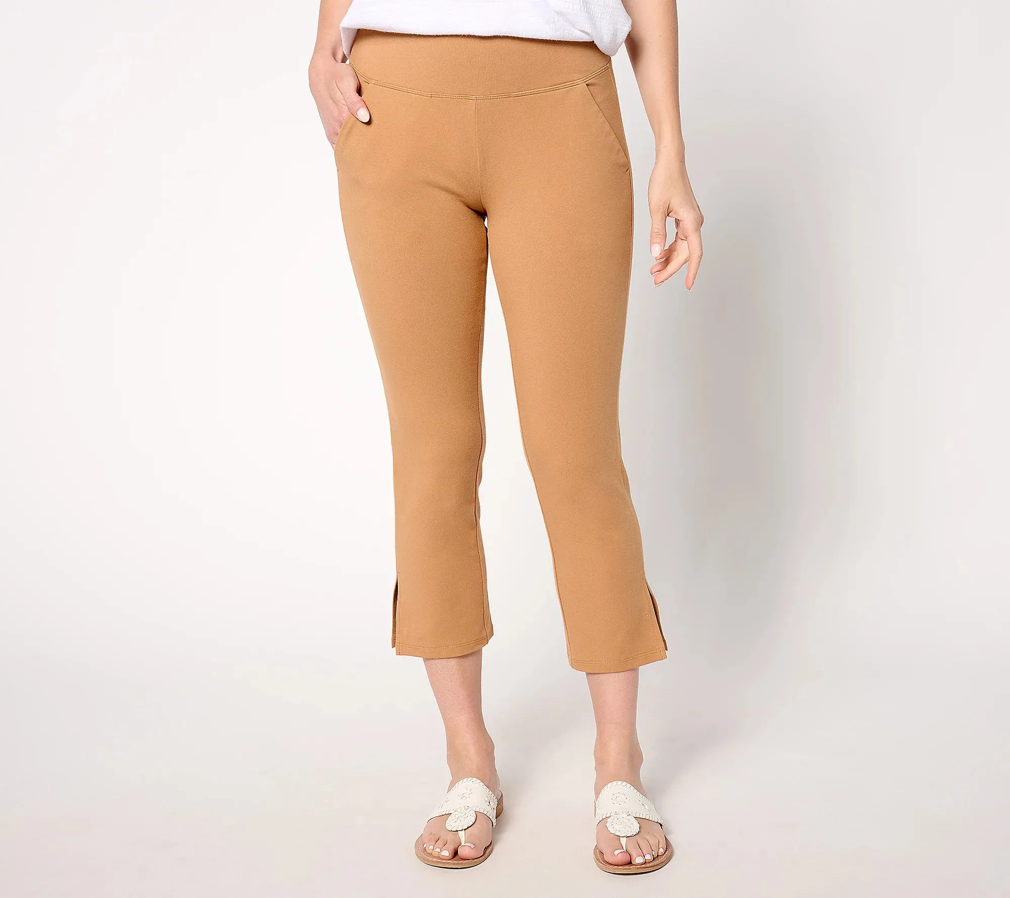 SAND A648210 Women with Control Tummy Control Petite Knit Crop Pants (MULTIPLE SIZES AVAILABLE)