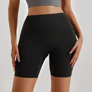 Seamless Biker Yoga Shorts Solid Color Running Women Yoga Gym Shorts Tummy Control Women Yoga Shorts