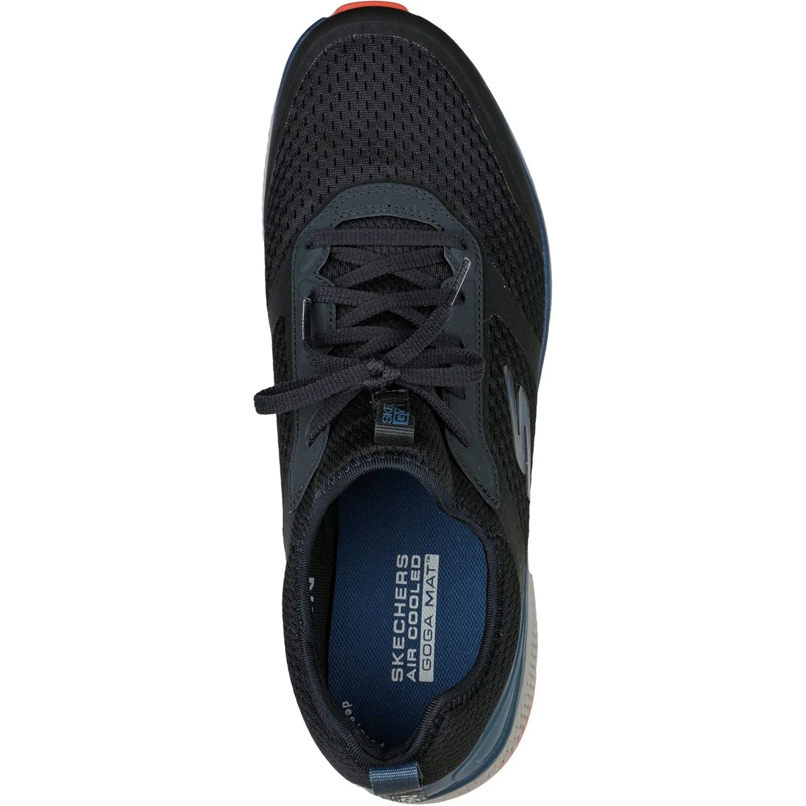 Skechers 220102 GOrun Consistent Herren-Sneaker in weiter Passform, Schwarz/Blau