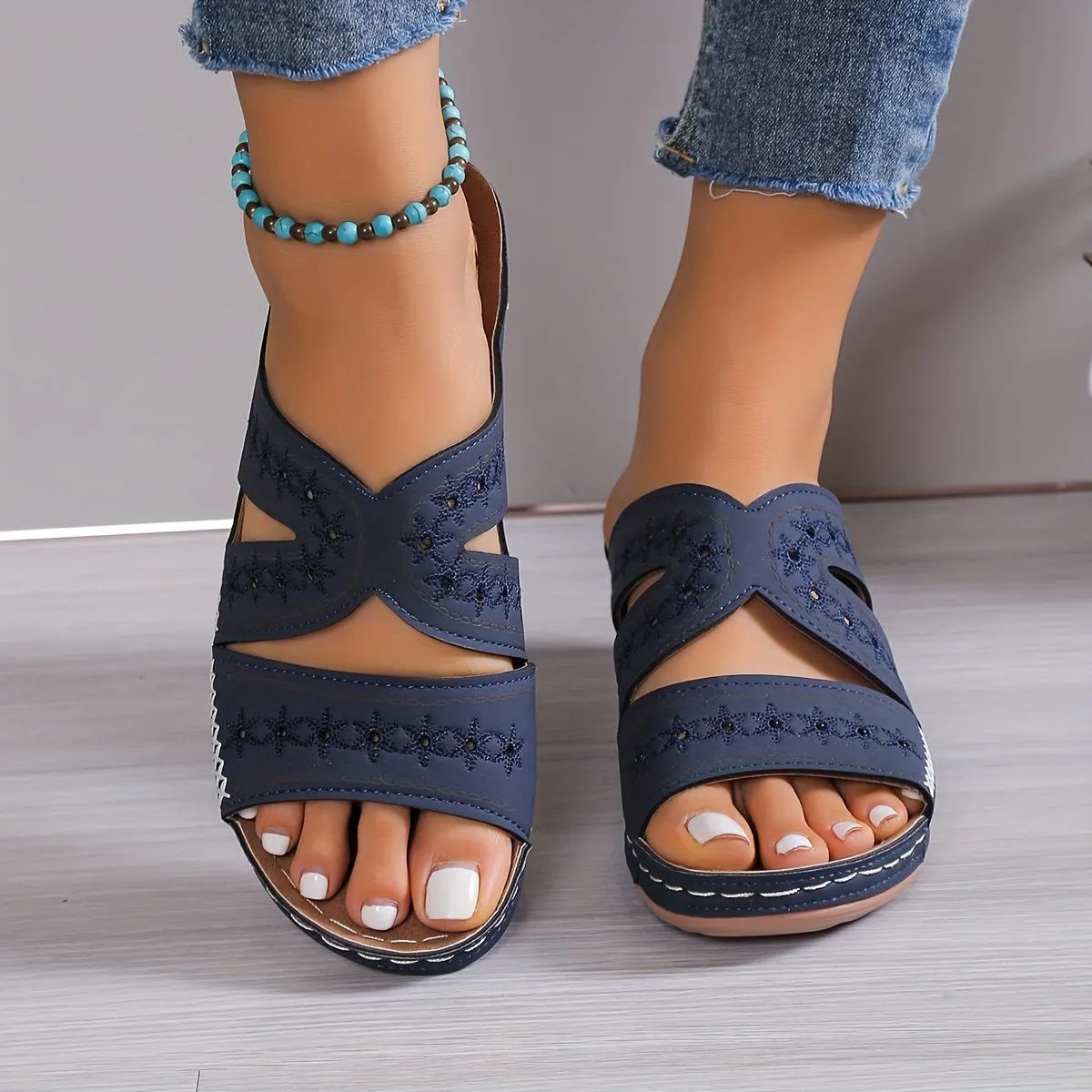 Slip-On Sandals – Arch Support – Casual Everyday Comfort