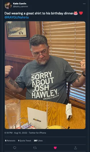 Sorry About Josh Hawley