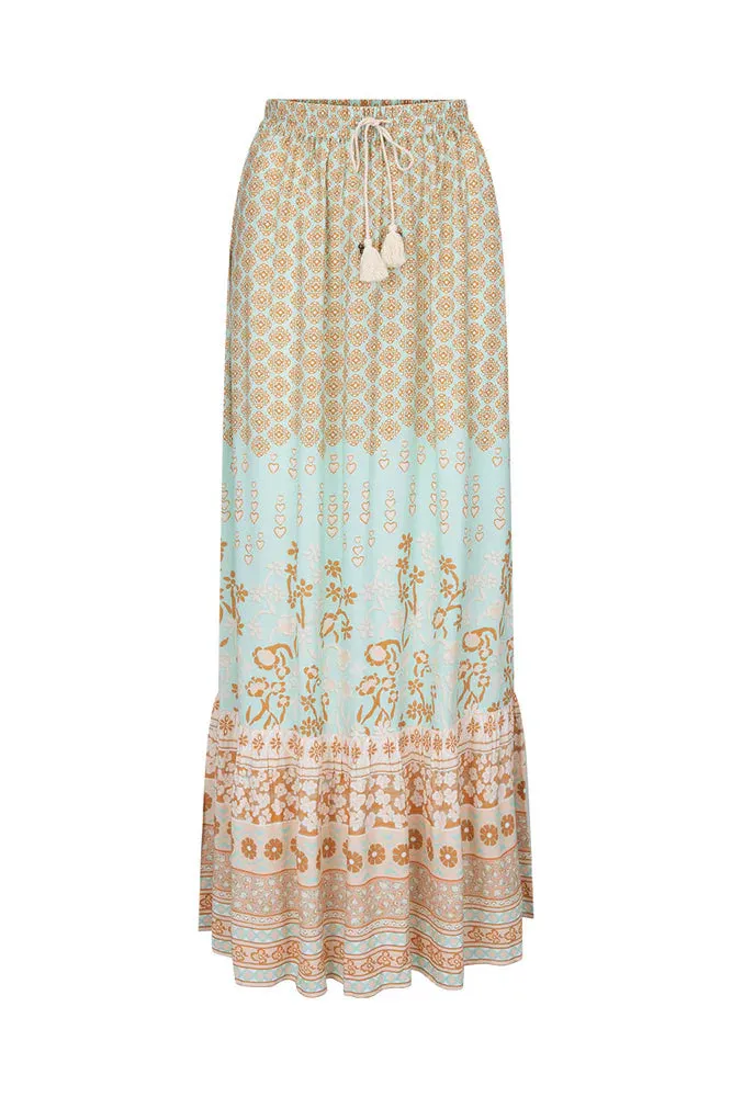 SPELL - Sweet Nothings Maxi Skirt - Peppermint