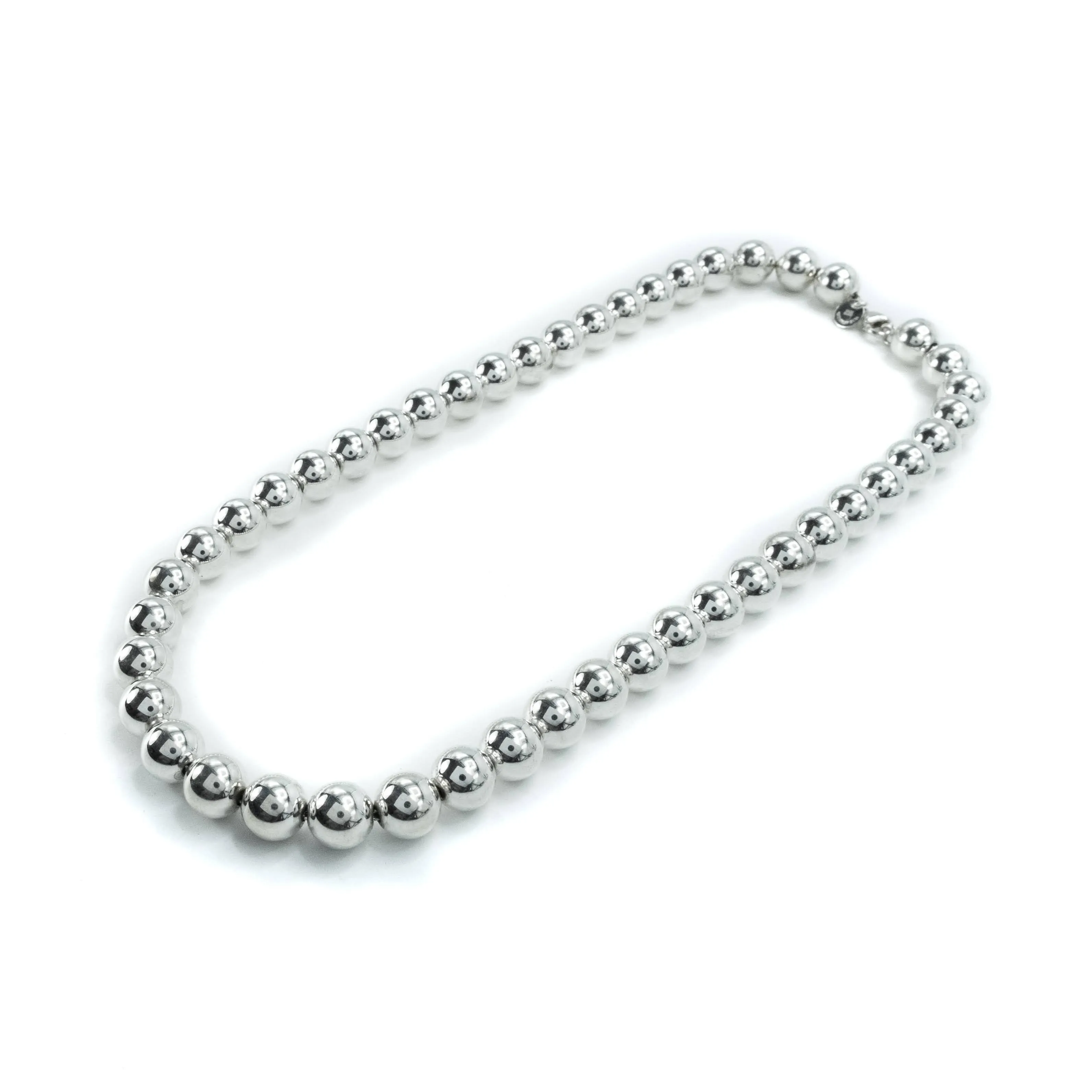 Tiffany & Co HardWear Sterling Silver 10mm Ball Necklace