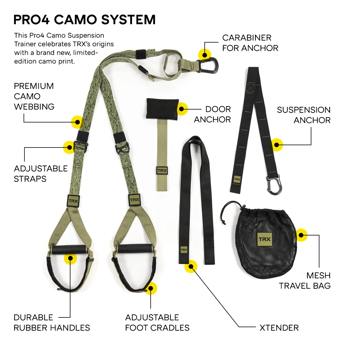 TRX Pro4 Camo Suspension Trainer