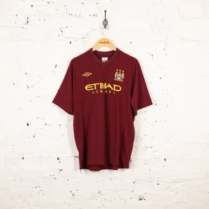 Umbro Manchester City 2012 Away Football Shirt - Maroon - L