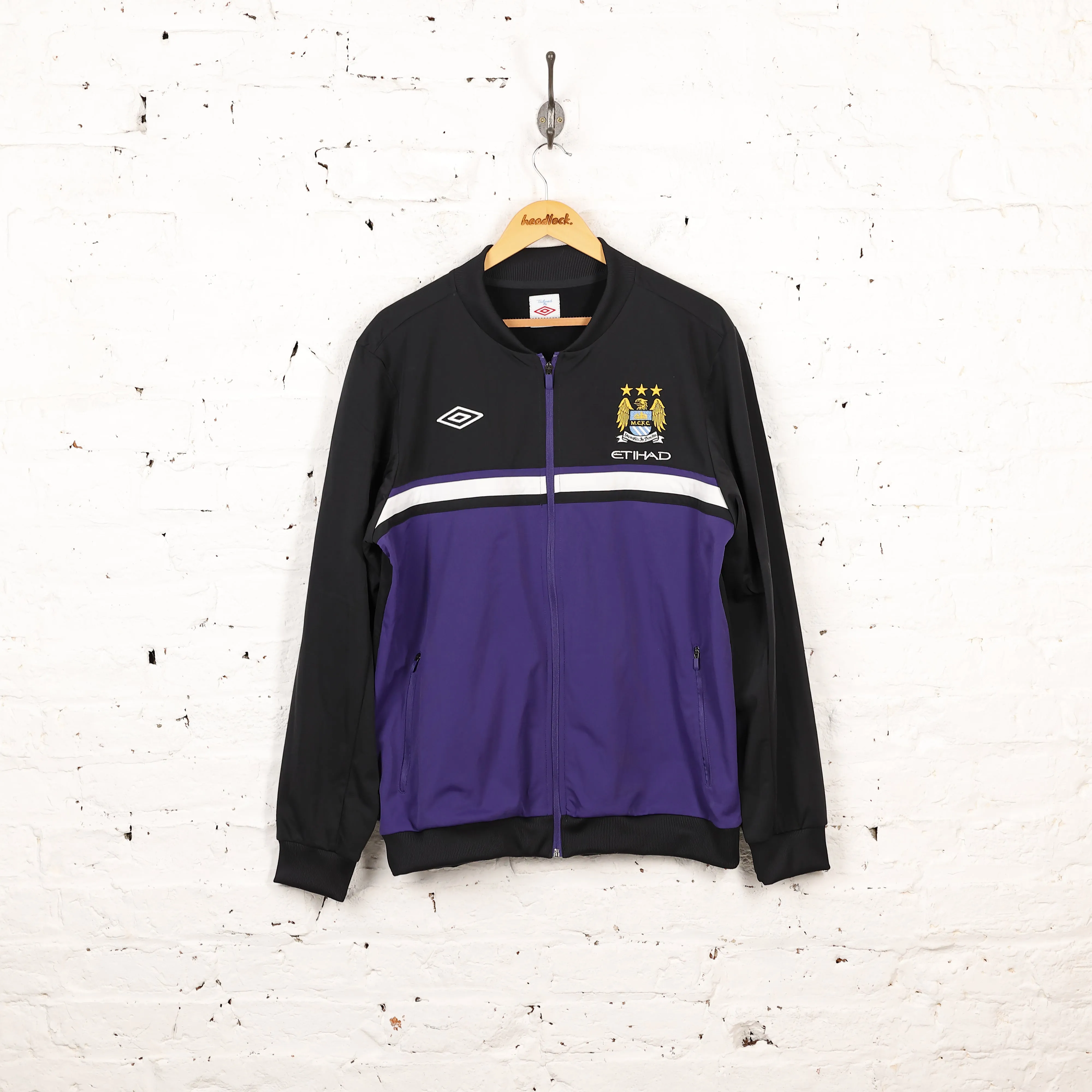 Umbro Manchester City 2012 Tracksuit Top Jacket - Purple - XL