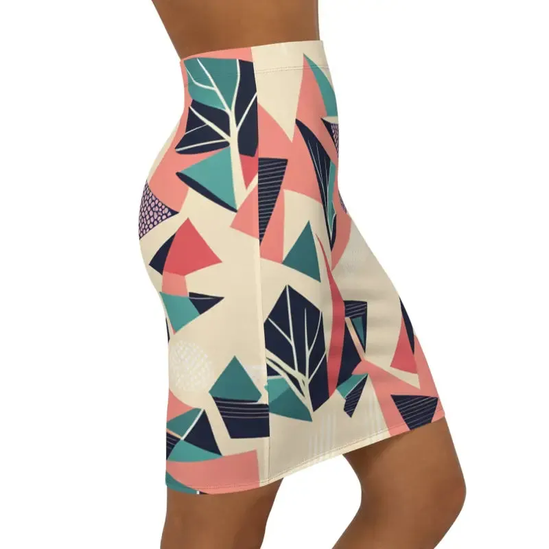 Unleash Creativity with Pastel Abstract Mini Skirt
