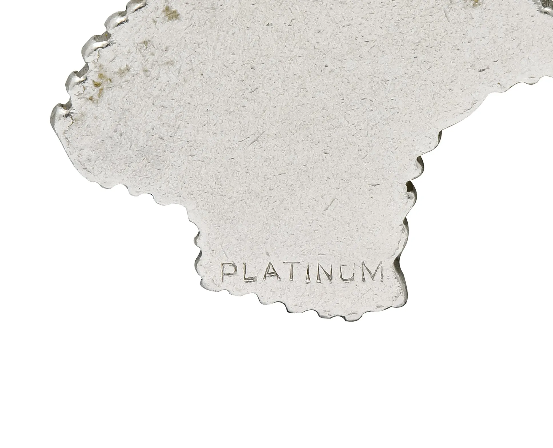 Vintage Diamond Paris Platinum France Charm