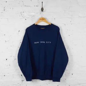 Vintage New York City Sweatshirt - Navy - XL