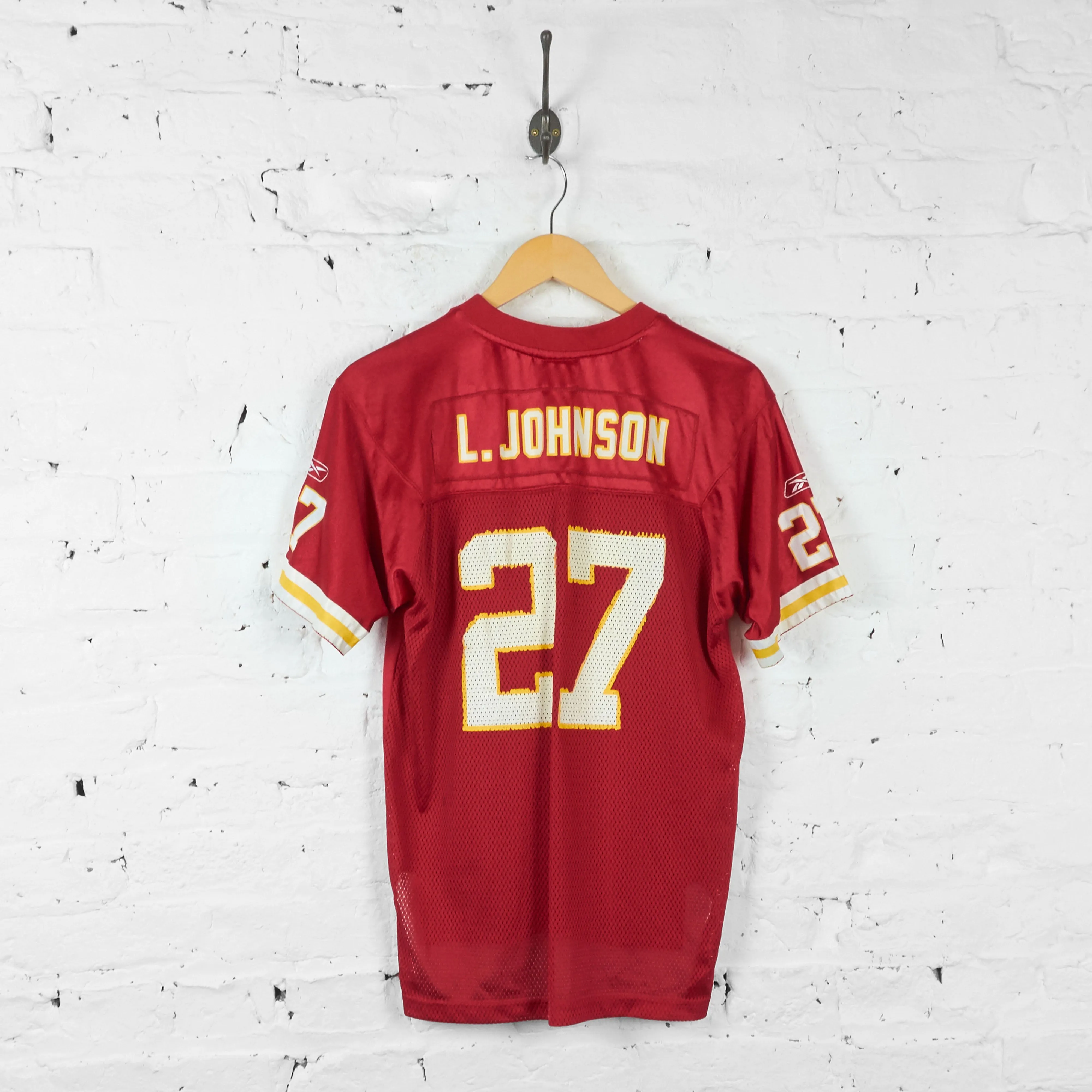 Vintage Youth Kansas City Chiefs L. Johnston NFL Jersey - Red - L