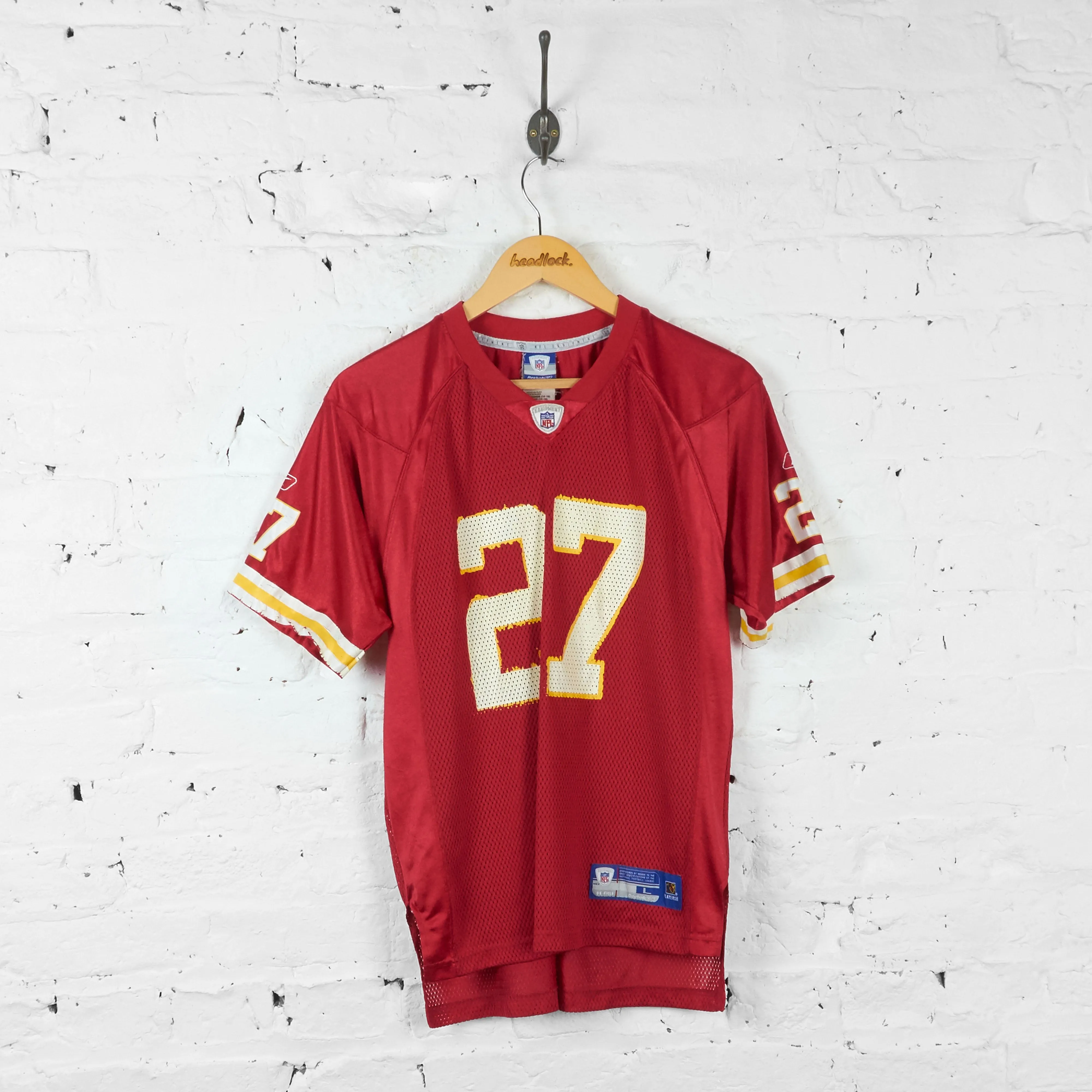 Vintage Youth Kansas City Chiefs L. Johnston NFL Jersey - Red - L