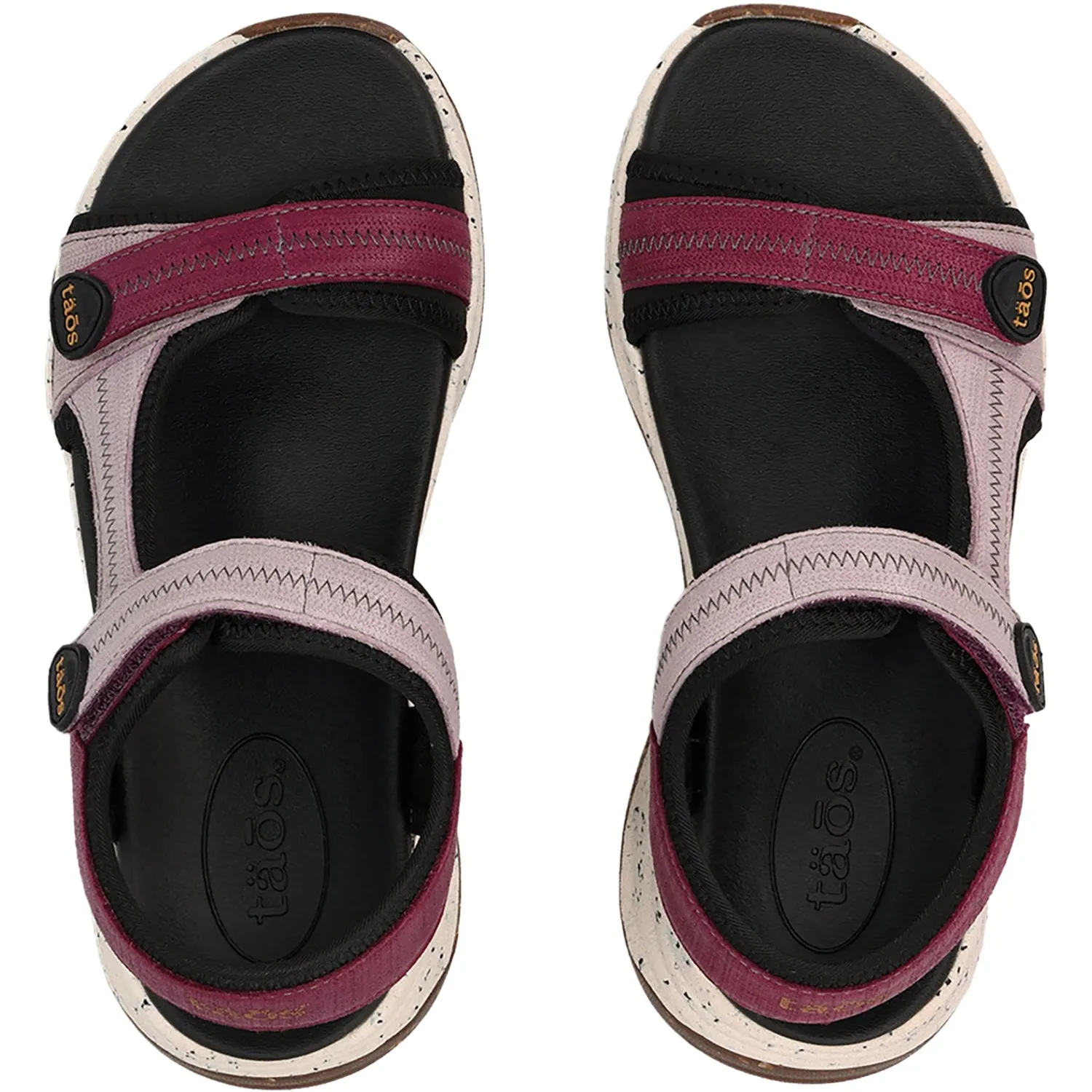 Women's Taos Super Slide Plum Embossed Leather/Nylon