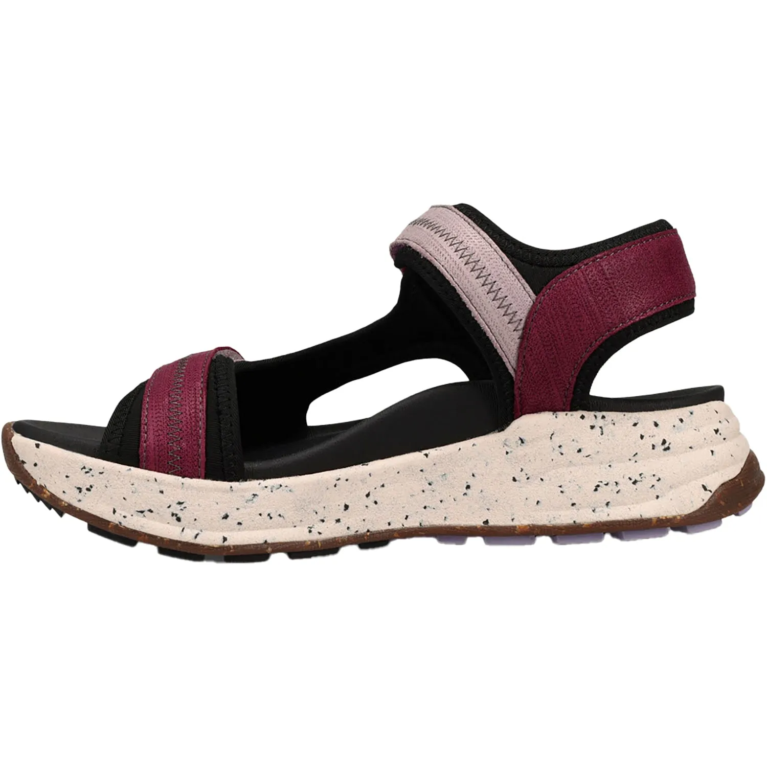 Women's Taos Super Slide Plum Embossed Leather/Nylon
