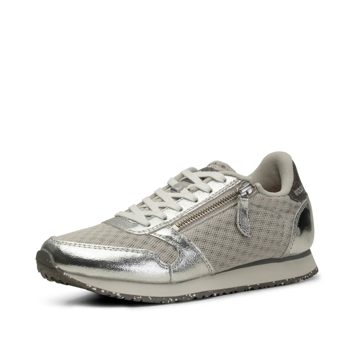 Ydun Metallic Zipper - Sea Fog Grey